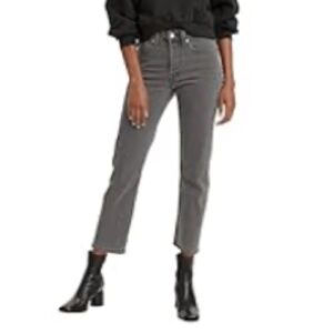 Levi’s Wedgie Straight size 30 Cosmic Comet Gray High Rise Ankle Jeans Denim